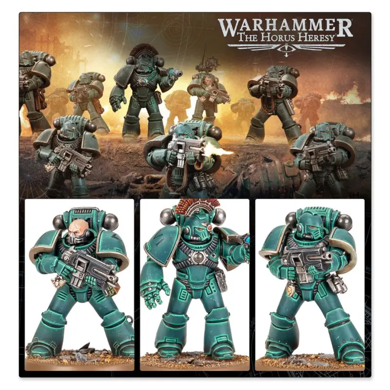 Set figurine warhammer the horus heresy, games workshop, legion mkvi tactical squad, 20 miniaturi, model 31-172